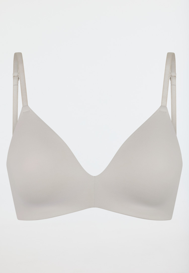 Soft-BH gepadded ohne Bügel grau-jaspe - Invisible Soft