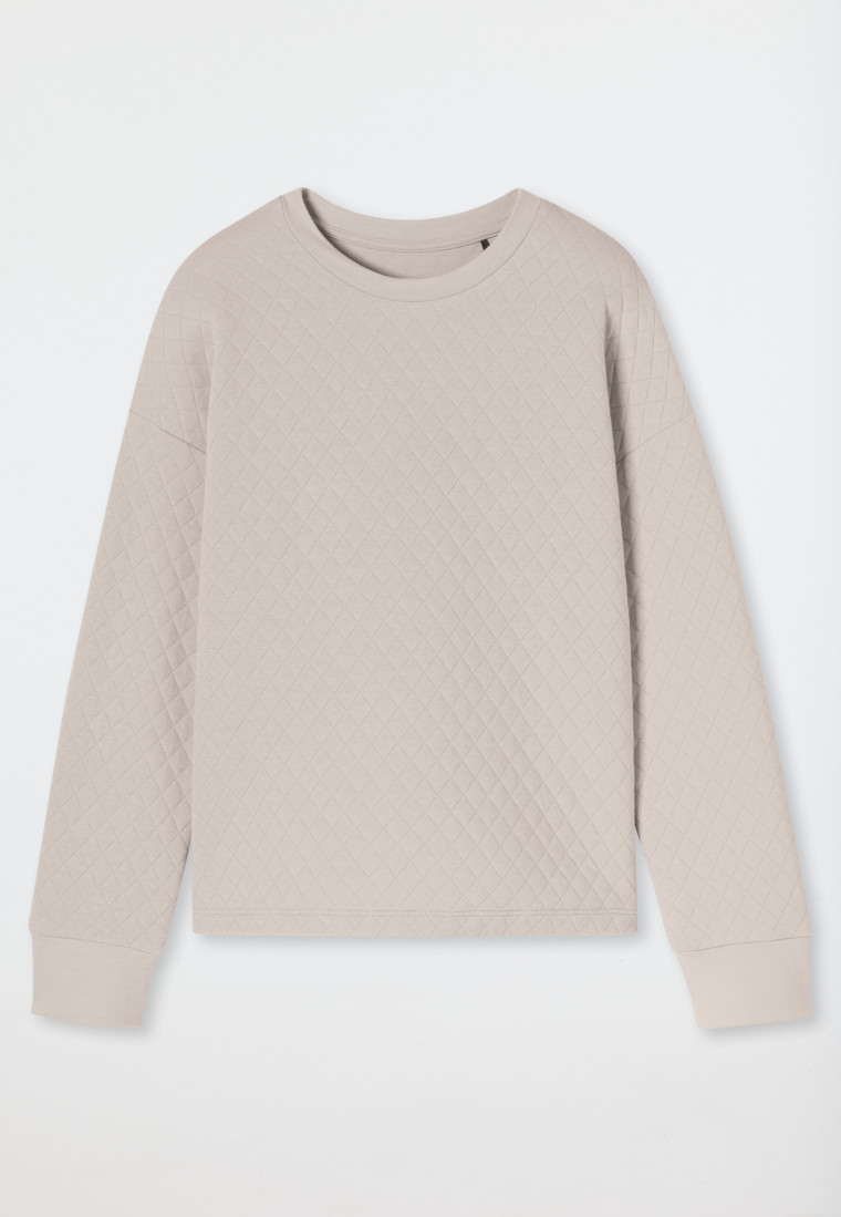 Sweatshirt jersey quilting fabric and sweatware beige - Mix+Relax