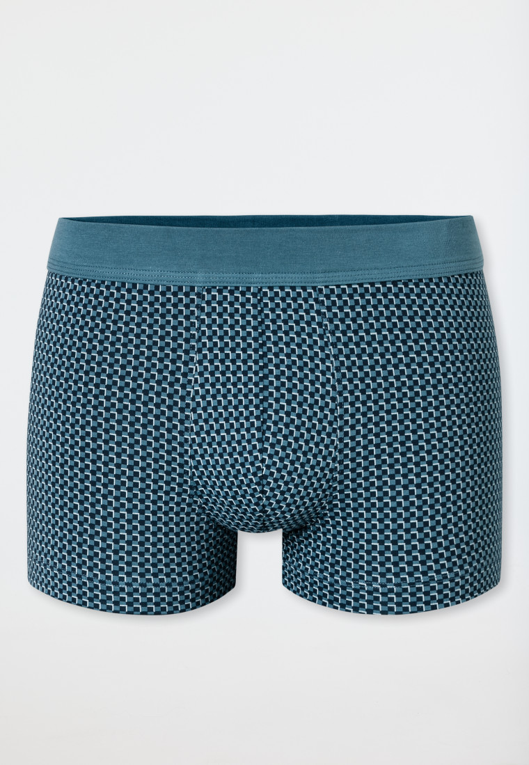 Short geruit atlantisch blauw - 95/5