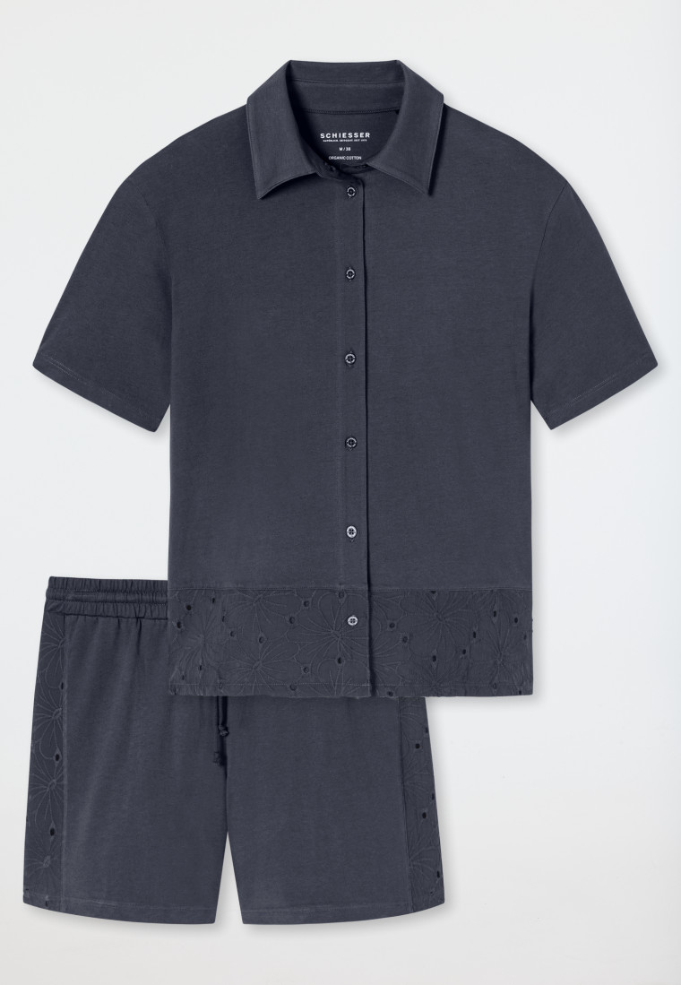 Pyjama korte grafiet - Casual Nightwear