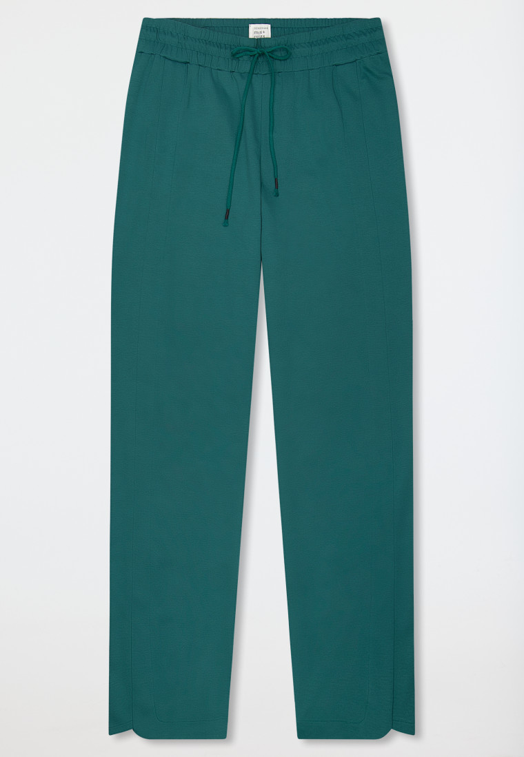 Pants long mercerised interlock green - Mix+Relax | SCHIESSER