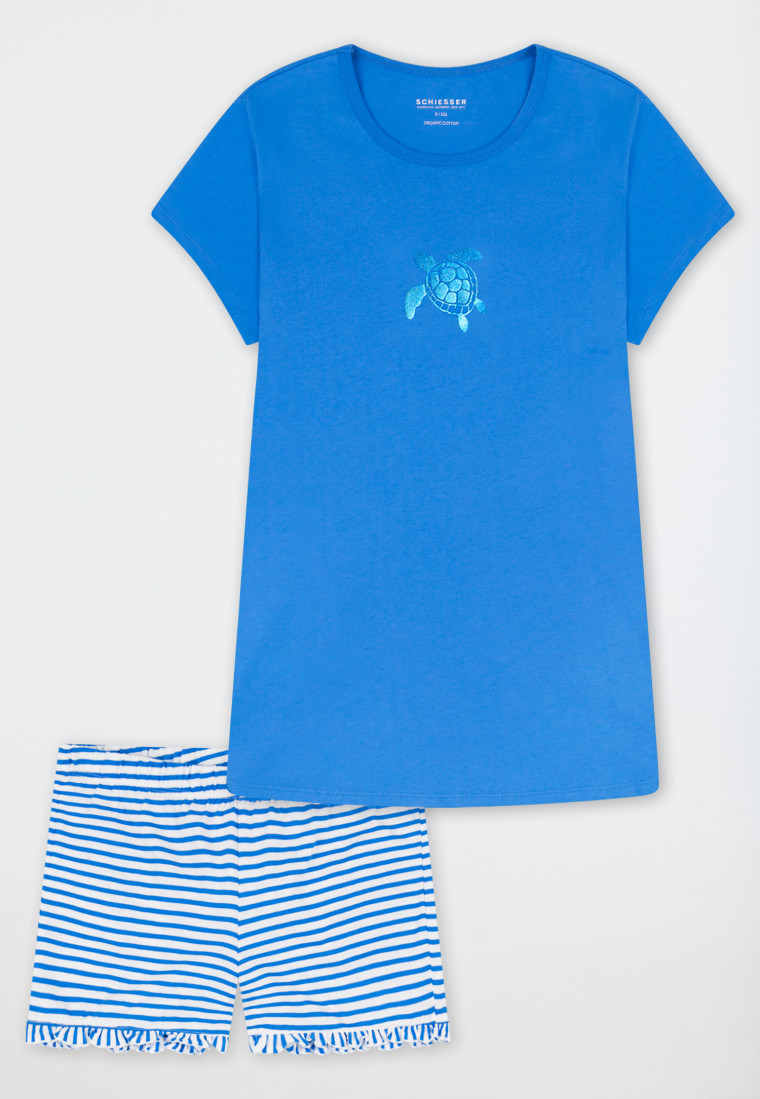 Pyjama korte streepjes schildpad aquarium - Nightwear