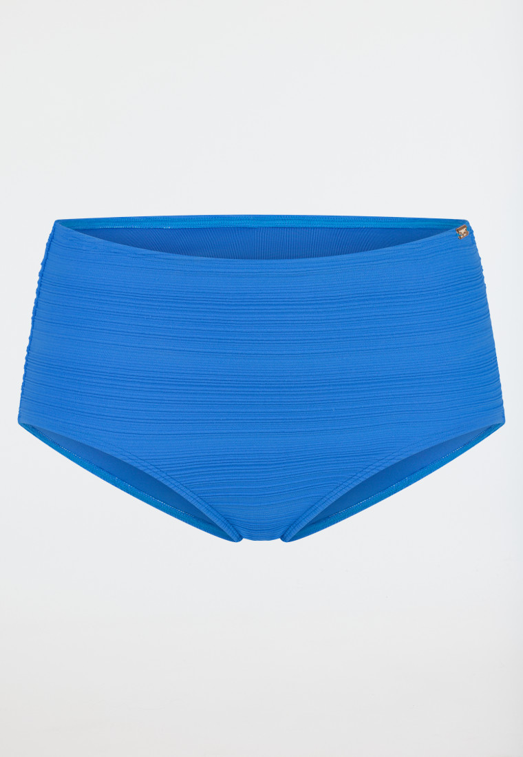 Bikinihose Panty Jersey recycelt Streifen aquarium - Aqua