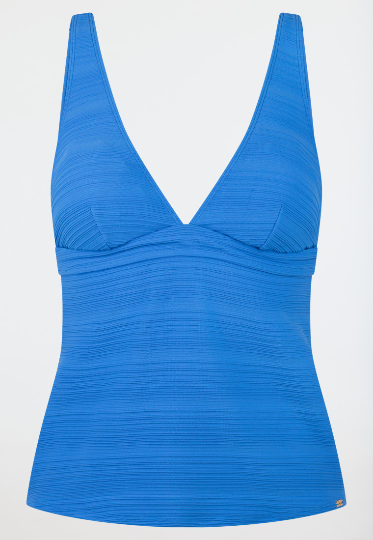 Tankini jersey gerecycled strepen aquarium - Aqua
