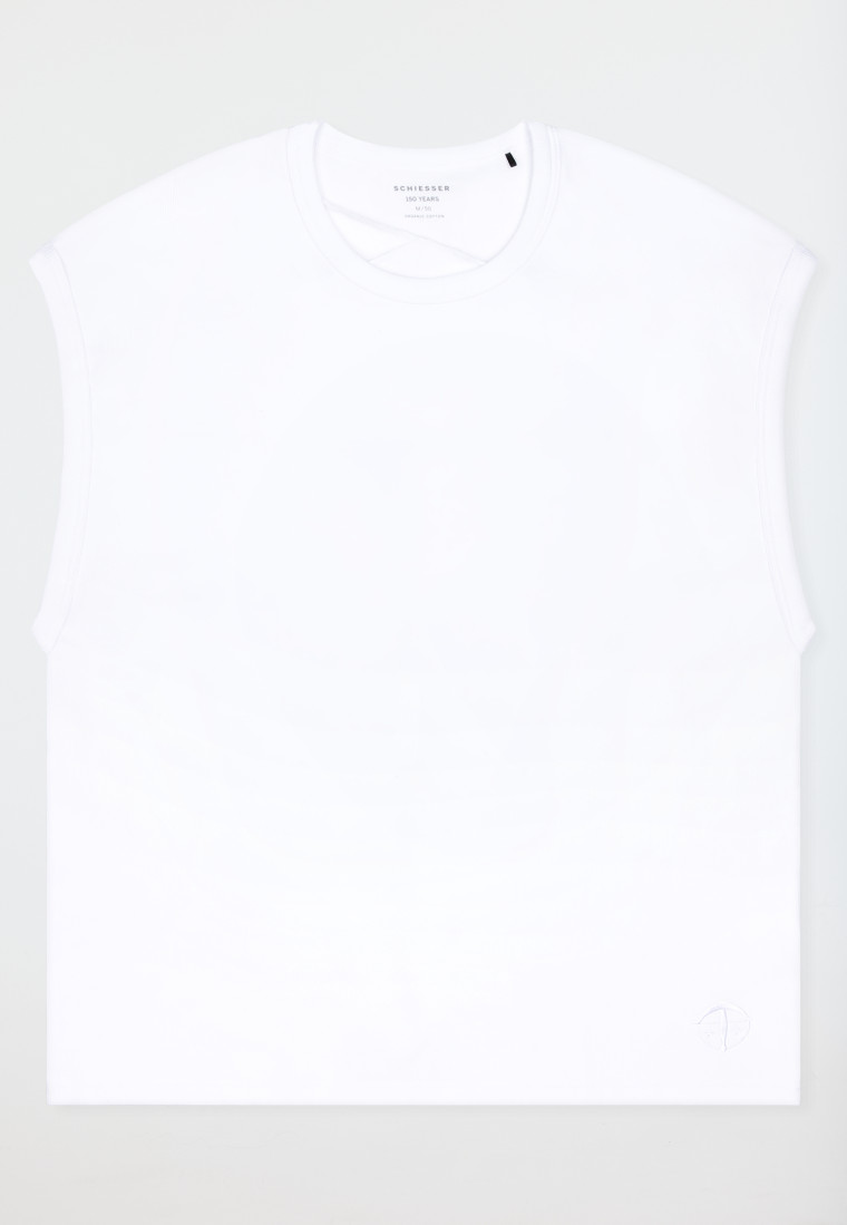 Shirt mouwen dubbelrib wit - SCHIESSER 150 Years