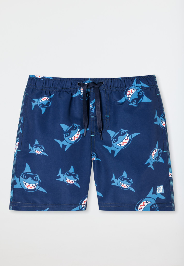 Swim trunks woven sharks multicolor Aqua Kids Boys SCHIESSER