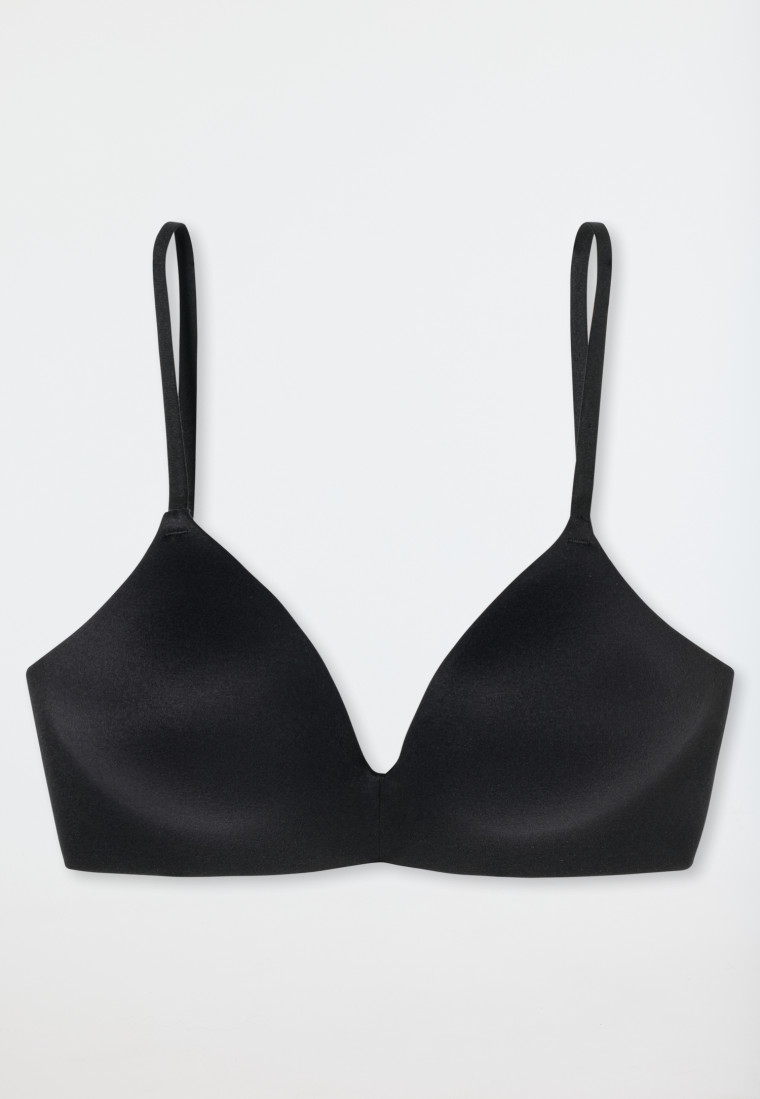 Bra without underwire padded black - Invisible Soft