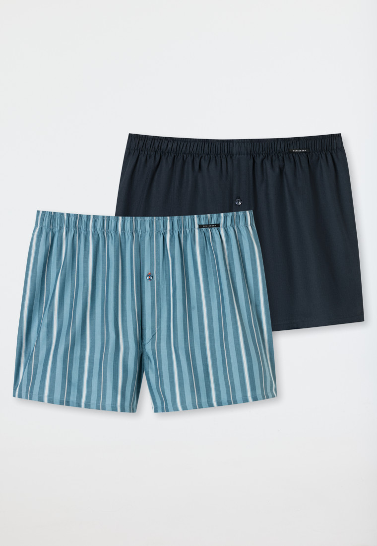Boxer confezione doppia in tessuto tinta unita multicolore - Boxershorts Multipacks