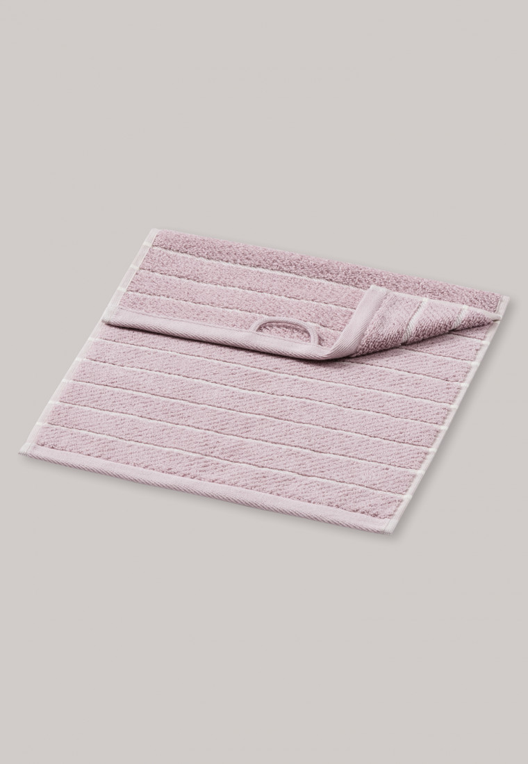 Guest towel striped 30 x 50 lavender - SCHIESSER Home