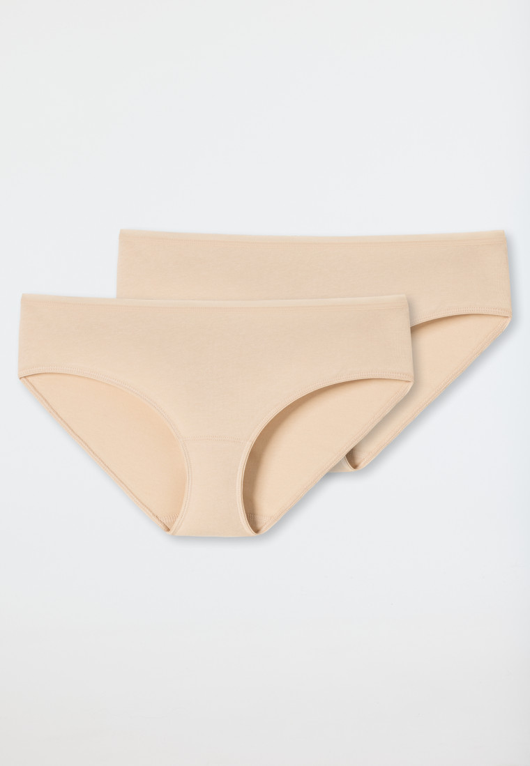 Hipster 2-pack biologisch katoen zand - 95/5