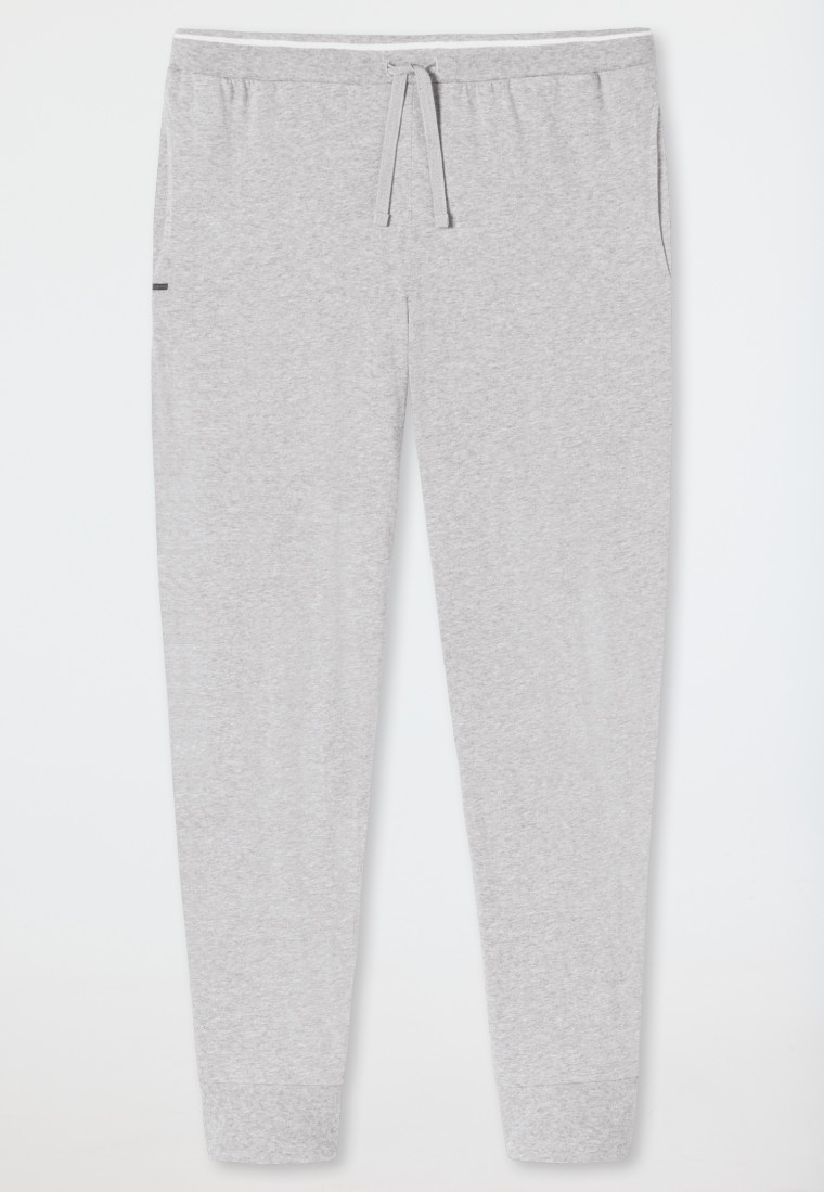 Hose lang Bündchen grau meliert - Mix+Relax
