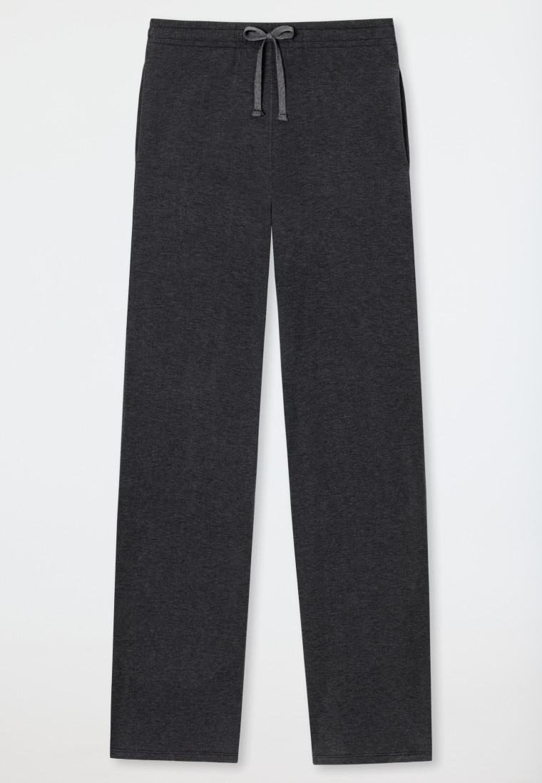 Pantaloni lunghi di colore grigio scuro screziato - Revival Sonia