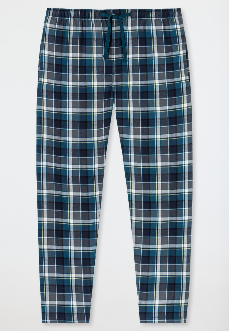 Broek lengte flanel ruitjes multicolour - Mix+ Relax
