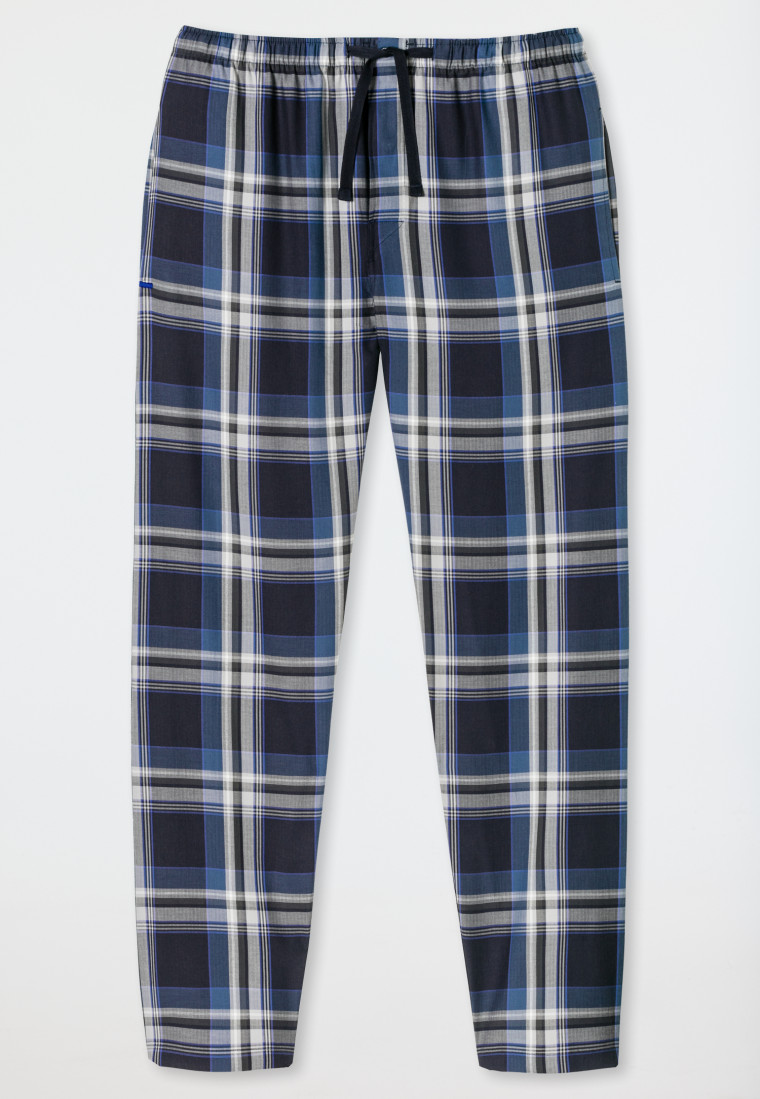 Lange geweven broek veelkleurig geruit - Mix+ Relax