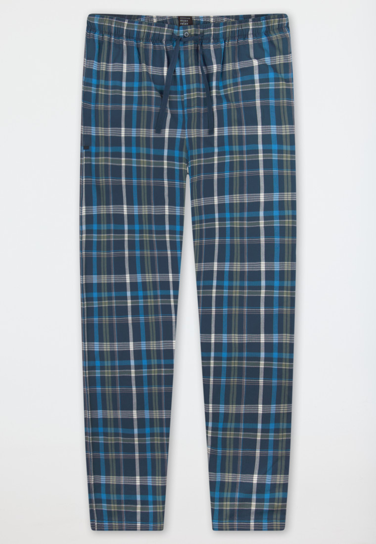 Pants long woven fabric multicolor chequered - Mix+Relax