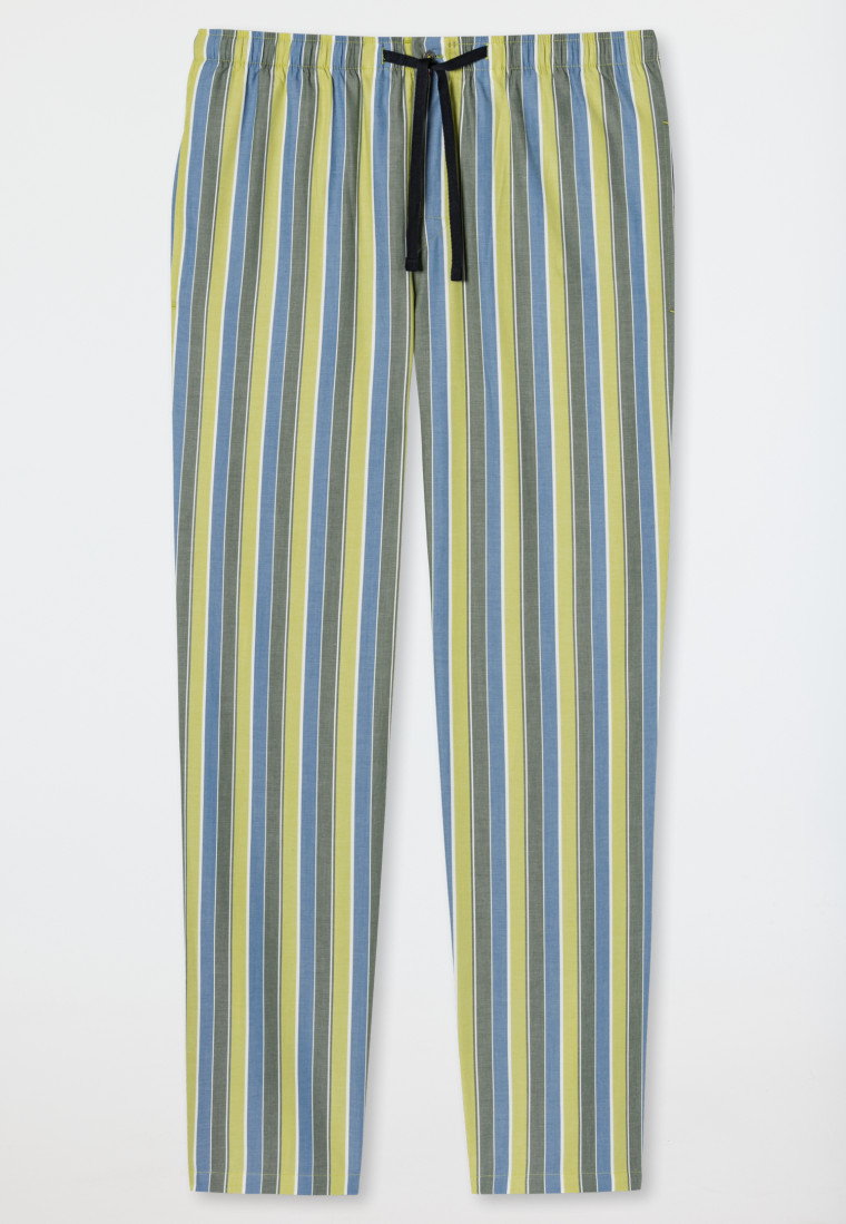 Pantaloni lunghi in tessuto a righe, multicolore - Mix+Relax | SCHIESSER