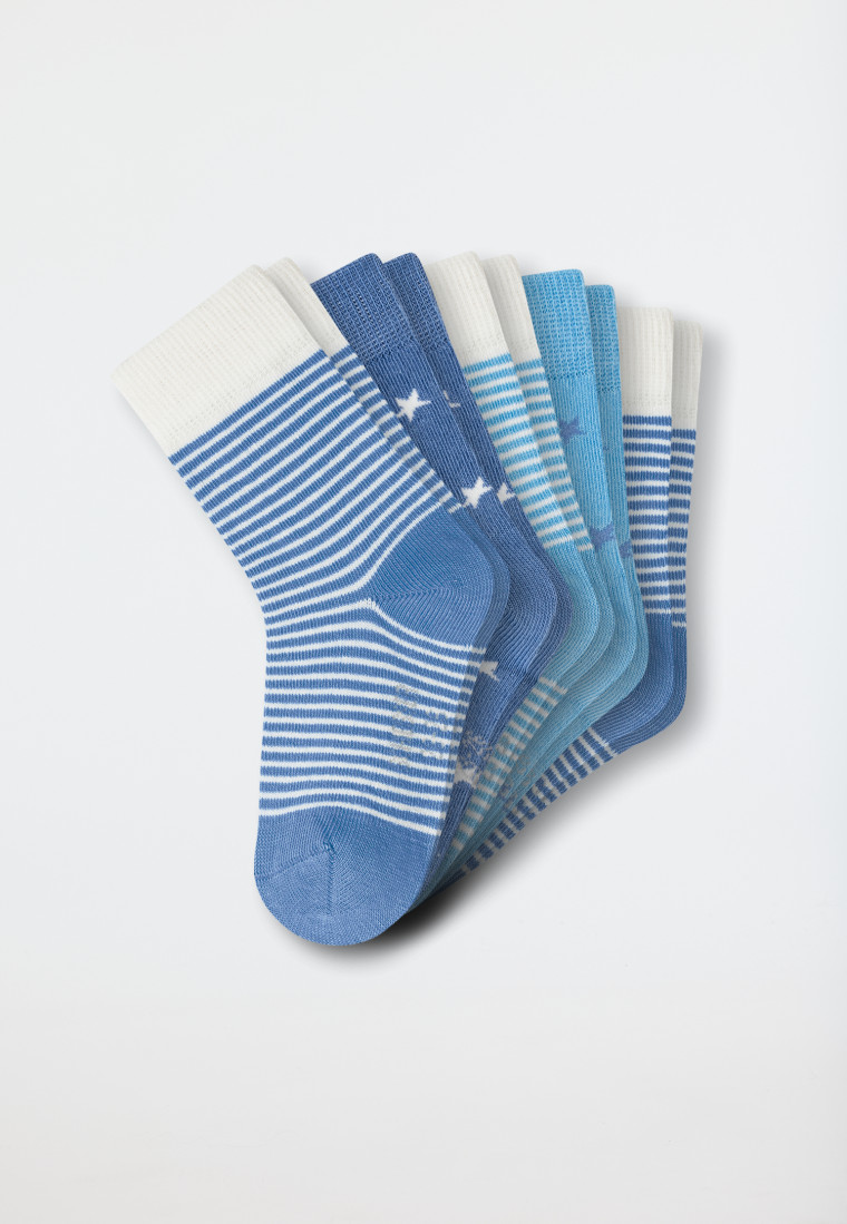 Schiesser Lot De 5 Paires Chaussettes Garçon Motif Camion Pompier - Chaussettes Enfants Qualité Quotidienne