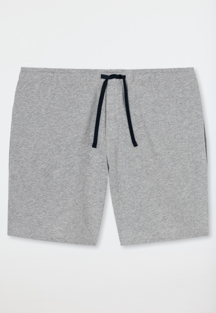 Boxer lunghi in jersey grigio mélange - Mix + Relax