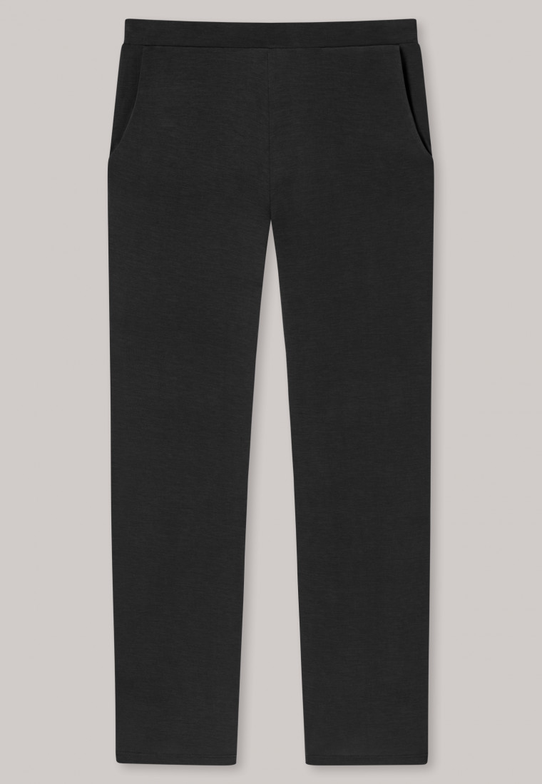 Loungehose lang Modal Marlene-Schnitt schwarz - Mix+Relax