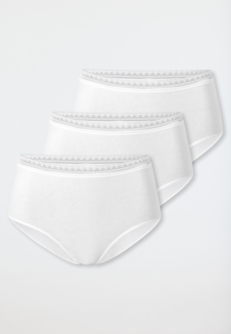Midislip 3 set van 3 kanten wit - Modern Multipacks