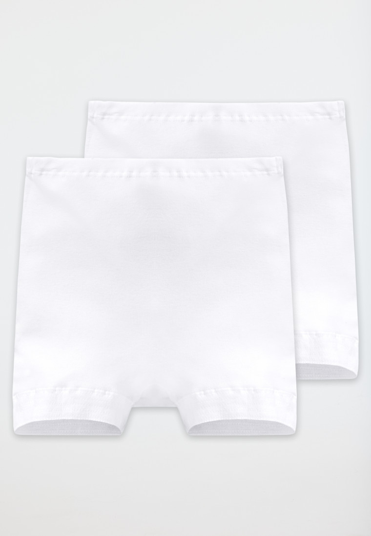 Lot de 2 culottes blanches à fines côtes blanches - Original Classics