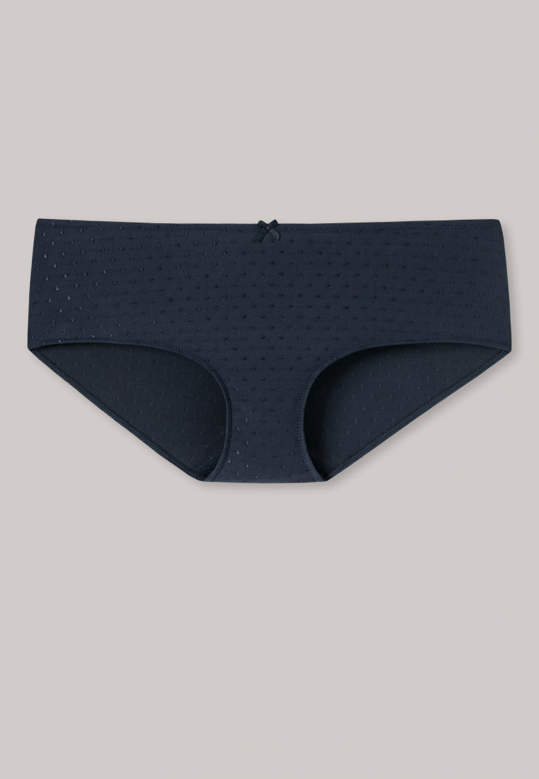 Panty micro-kwaliteit nachtblauw gestippeld - Pure Jacquard