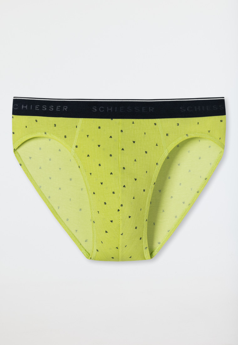 Rio-Slip lettres rayé citron vert / bleu foncé - Fashion Daywear
