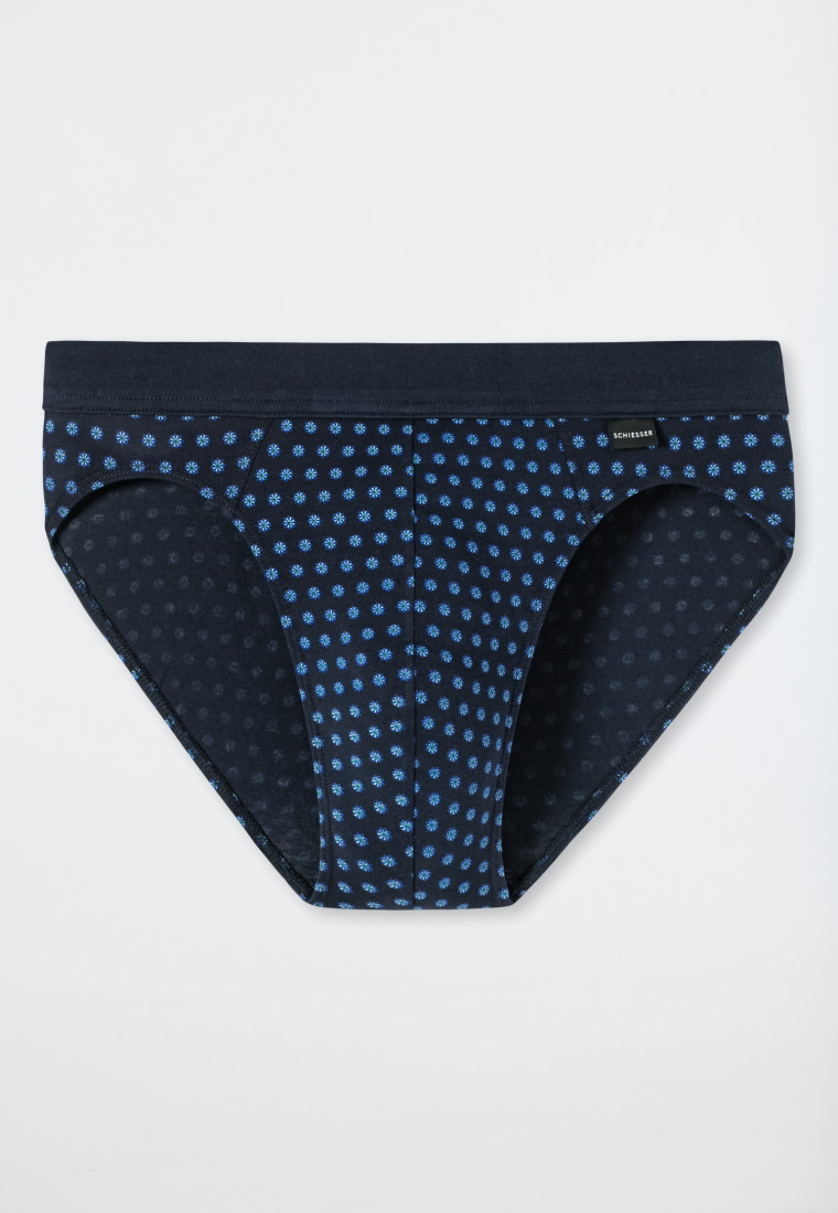 Rio bikini briefs organic cotton patterned dark blue/royal blue - Fashion Daywear
