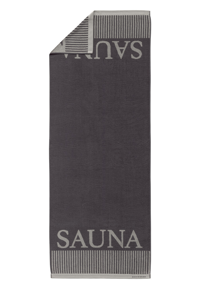 Saunatuch 75x200 anthrazit - SCHIESSER Home | SCHIESSER
