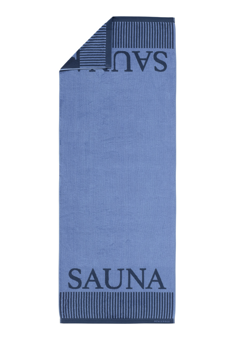 Saunatuch 75x200 hellblau - SCHIESSER Home | SCHIESSER