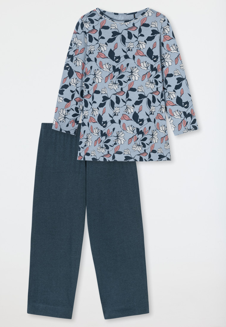 Pyjama 3/4 lang blauwgrijs patroon - Comfort Nightwear