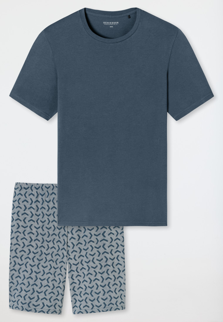 Generic Pyjama pour homme - Coupe ample - Motif à carreaux fins - Jambe Generic Pyjama pour homme - Coupe ample - Motif à carreaux fins - Jambe