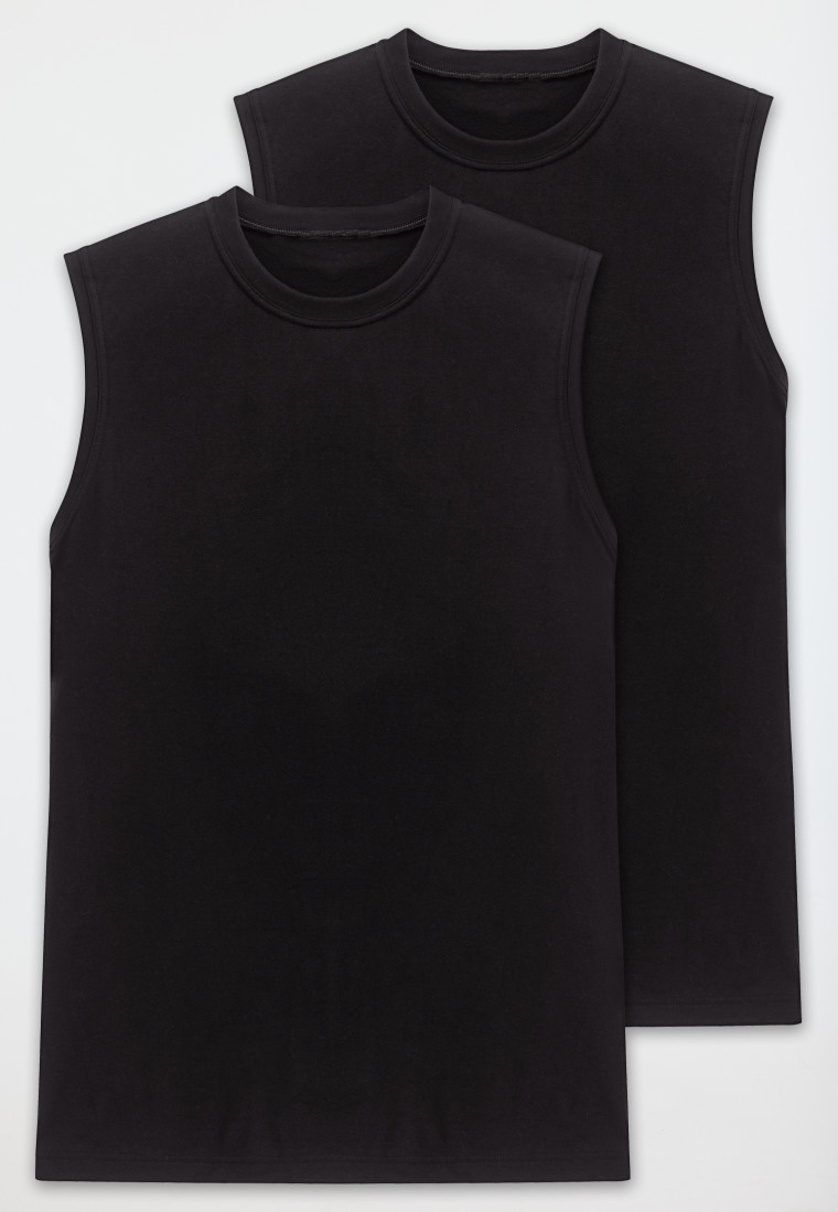 black muscle tee
