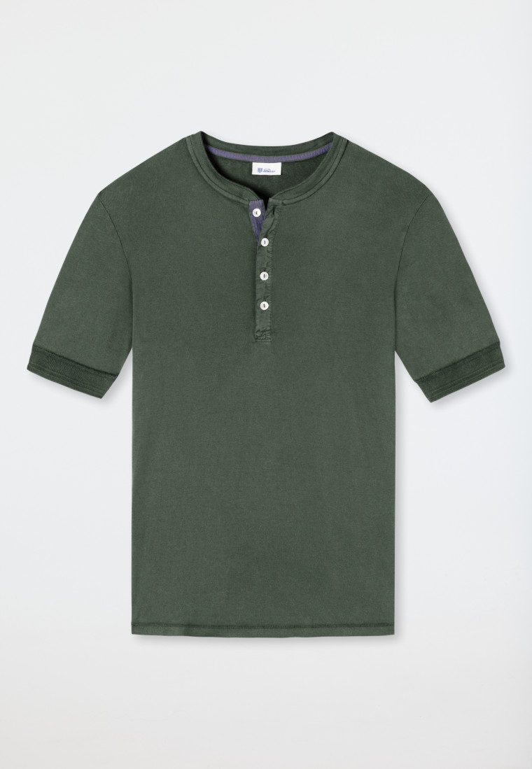 Shirt met korte mouwen donkergroen - Revival Karl-Heinz