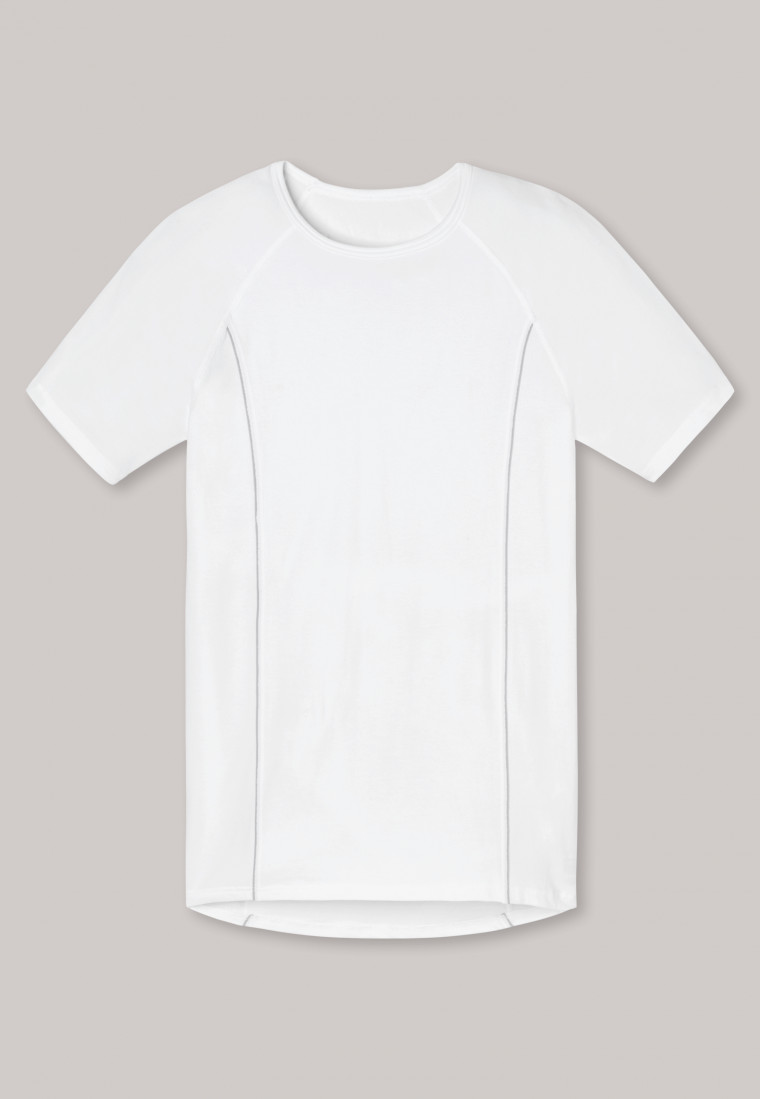 Shirt kurzarm Funktionswäsche weiß - Sport Allround