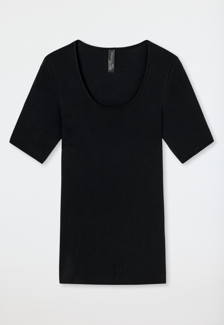 Shirt korte mouw zwart - Luxury