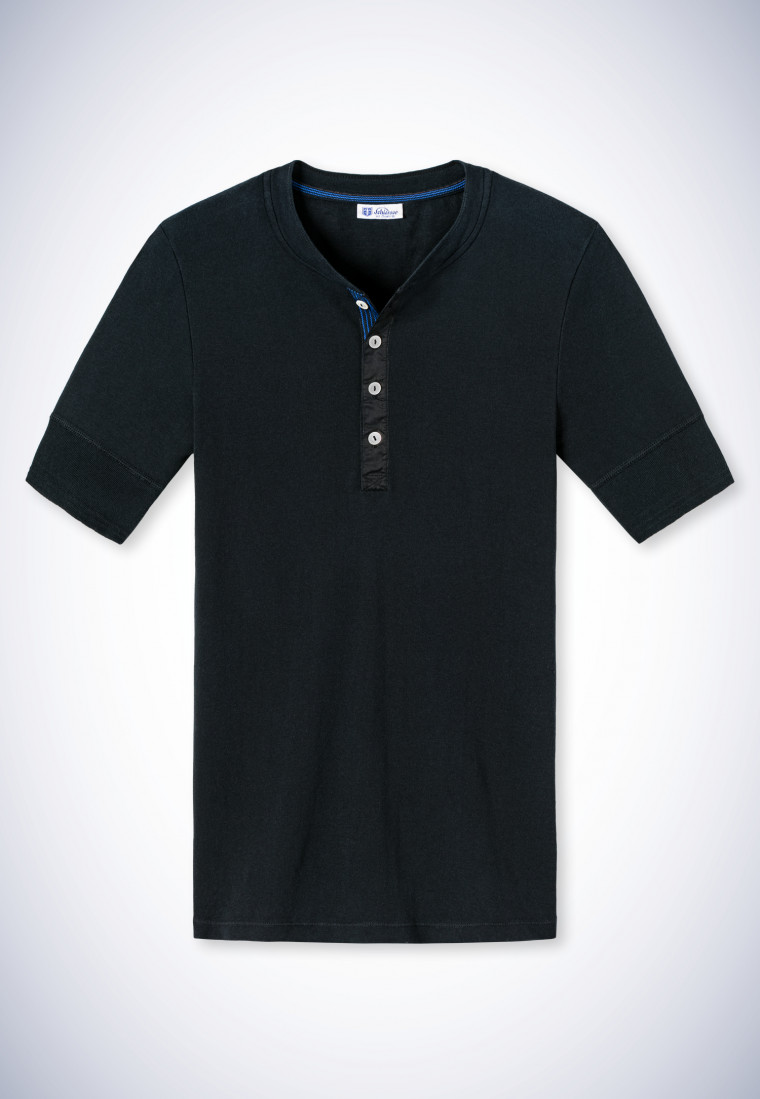 Shirt korte mouwen zwart - Revival Karl-Heinz