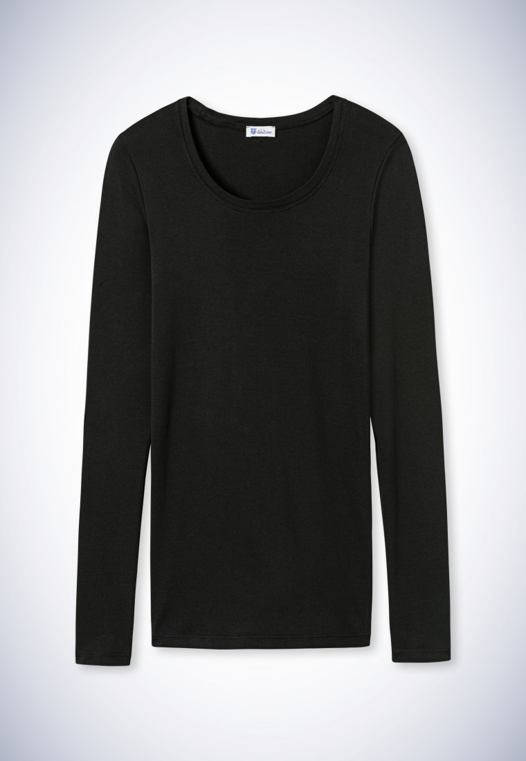 Shirt long-sleeve black - Revival Berta