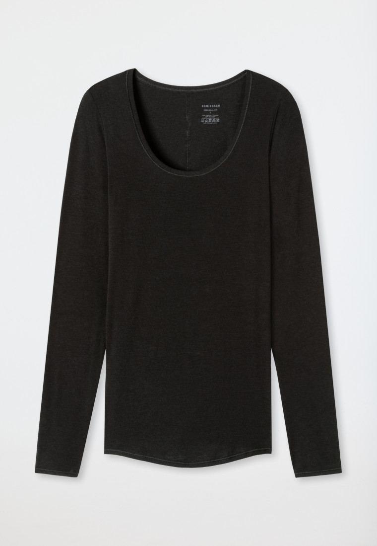 Maglia a manica lunga di colore nero - Personal Fit