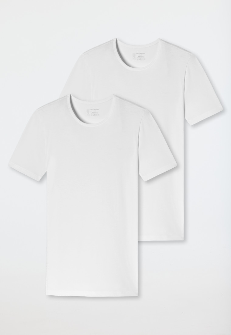 Maglie a maniche corte confezione da 2 cotone biologico girocollo