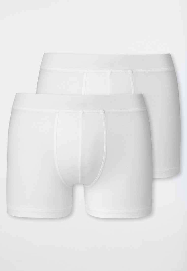Shorts 2er-Pack Organic Cotton weiß - 95/5