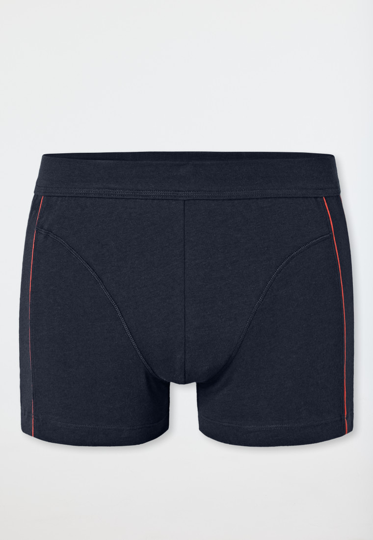 Shorts en coton bio bleu nuit- Comfort Fit