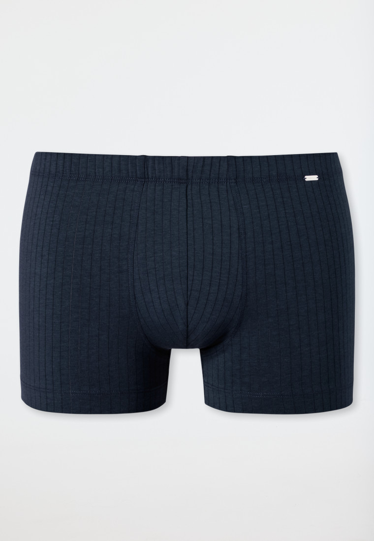 Shorts Tencel Nadelzugmuster dunkelblau - selected! premium inspiration