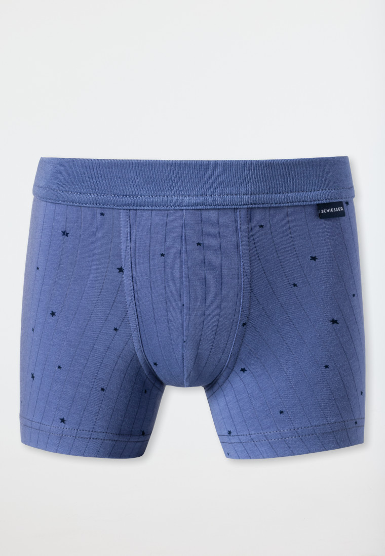 Boxer briefs Tencel organic cotton soft waistband glossy yarn stars blue - Original Classics