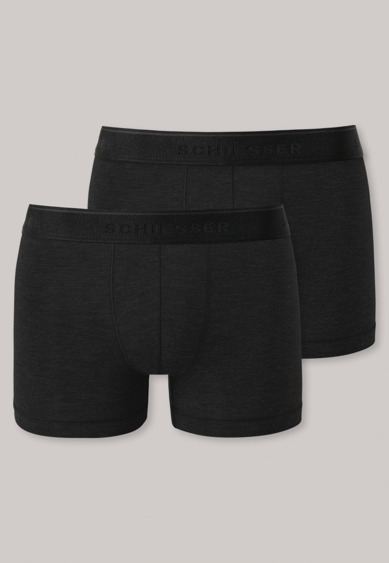 Pantaloncini neri, confezione da 2 - Personal Fit | SCHIESSER
