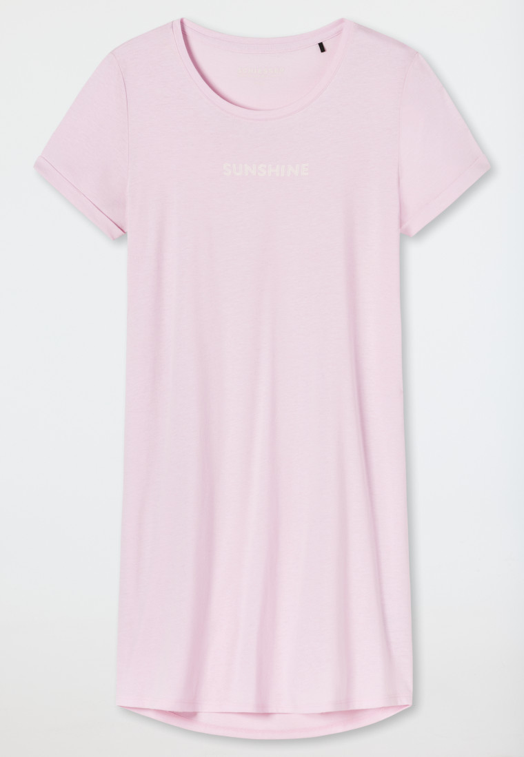 Sleep shirt short-sleeved print lilac - Summer Night