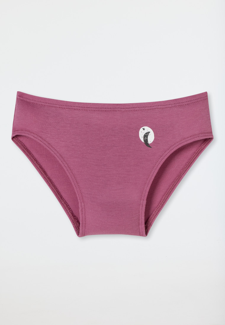 Culotte cotele imprime lune mauve Fine Rib Modal SCHIESSER