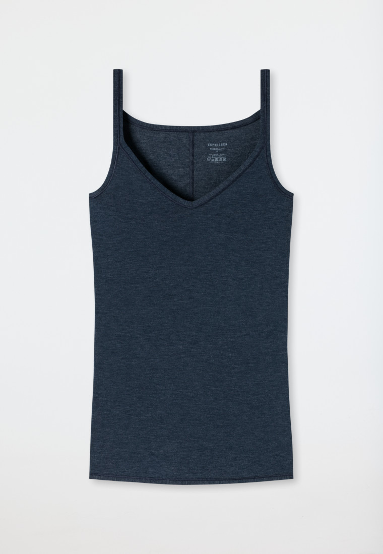 Top a bretelle blu notte - Personal Fit