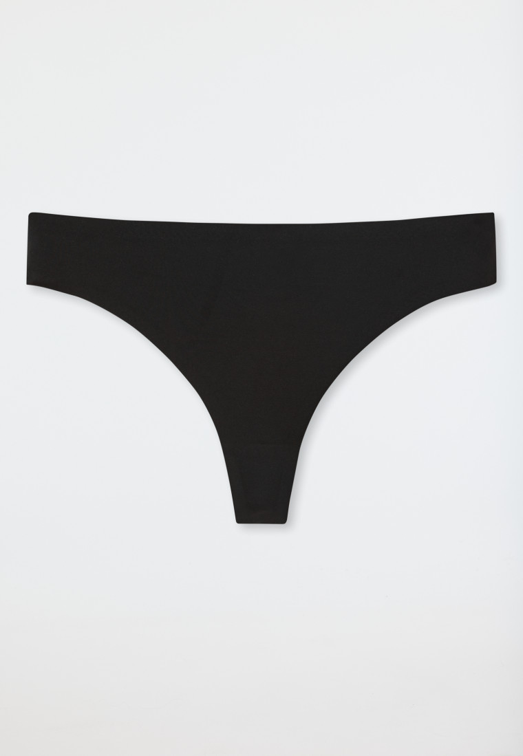 String Microfaser schwarz - Invisible Soft