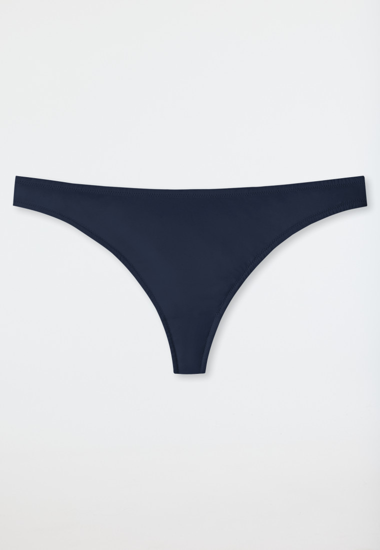 Perizoma in pizzo realizzato in microfibra, blu notte - Invisible Lace